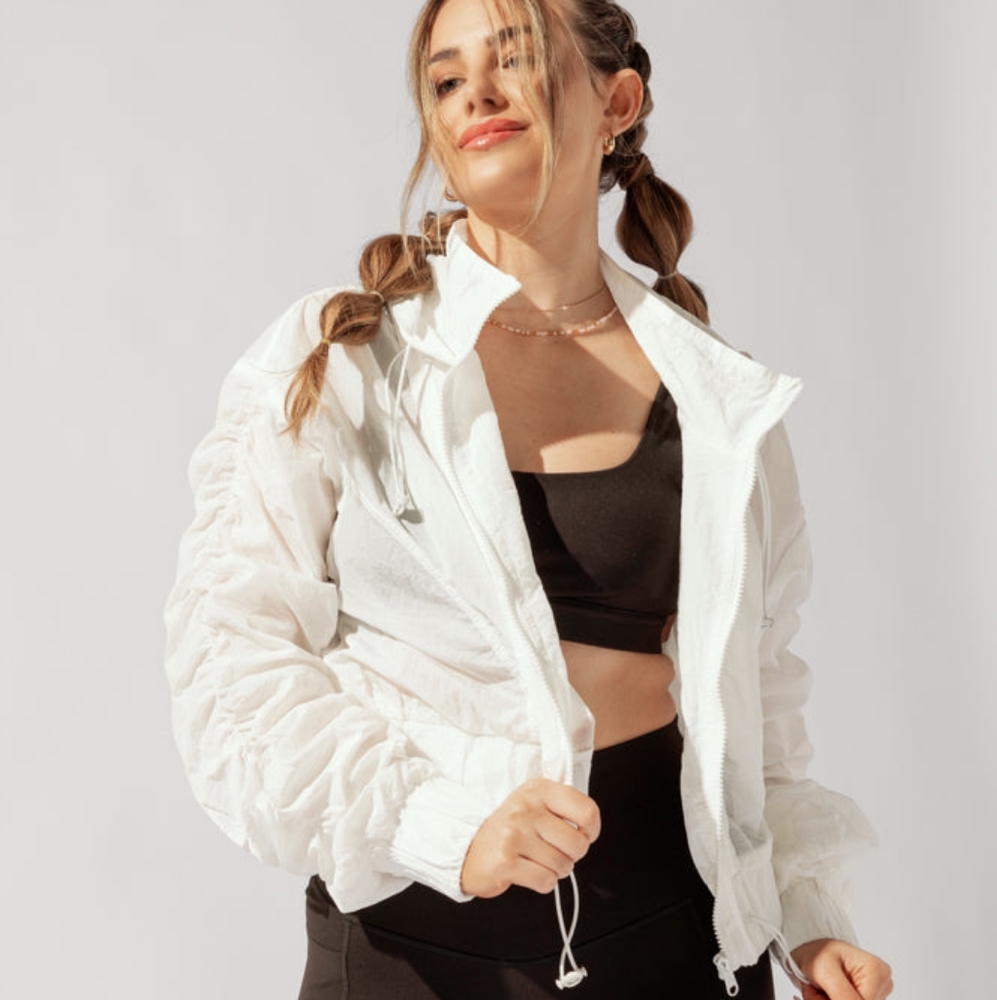 POPFLEX - Whimsical Breeze Windbreaker - White